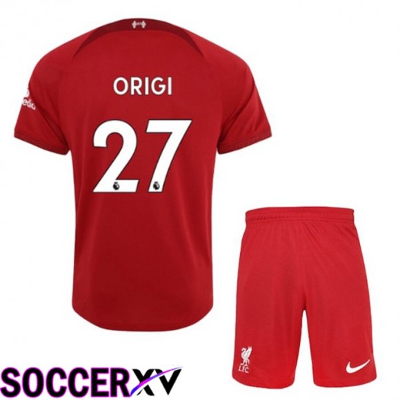 FC Liverpool（DARWIN 27）Kids Home Jersey 2022/2023