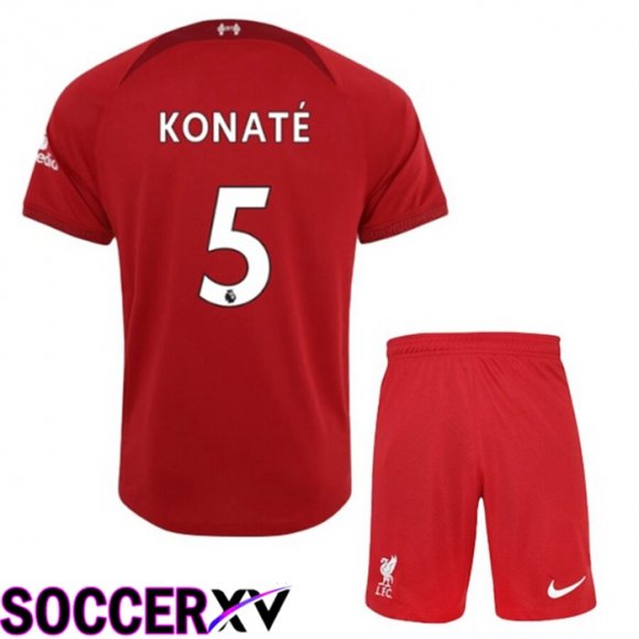 FC Liverpool（KONATE 5）Kids Home Jersey 2022/2023