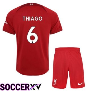 FC Liverpool（THIAGO 6）Kids Home Jersey 2022/2023