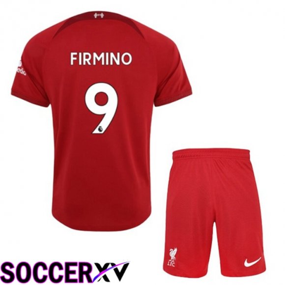 FC Liverpool（FIRMINO 9）Kids Home Jersey 2022/2023