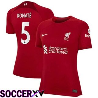 FC Liverpool（KONATE 5）Womens Home Jersey 2022/2023