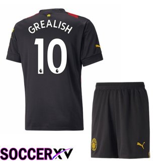 Manchester City（GREALISH 10）Kids Away Jersey 2022/2023