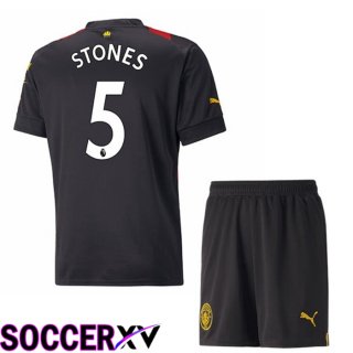 Manchester City（STONES 5）Kids Away Jersey 2022/2023