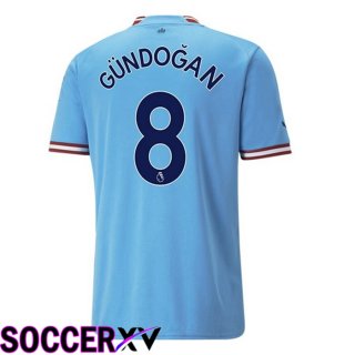 Manchester City（GUNDOGAN 8）Home Jersey 2022/2023