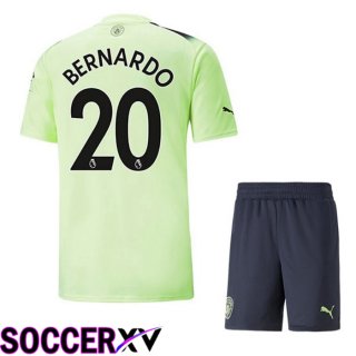 Manchester City（BERNARDO 20）Kids Third Jersey 2022/2023