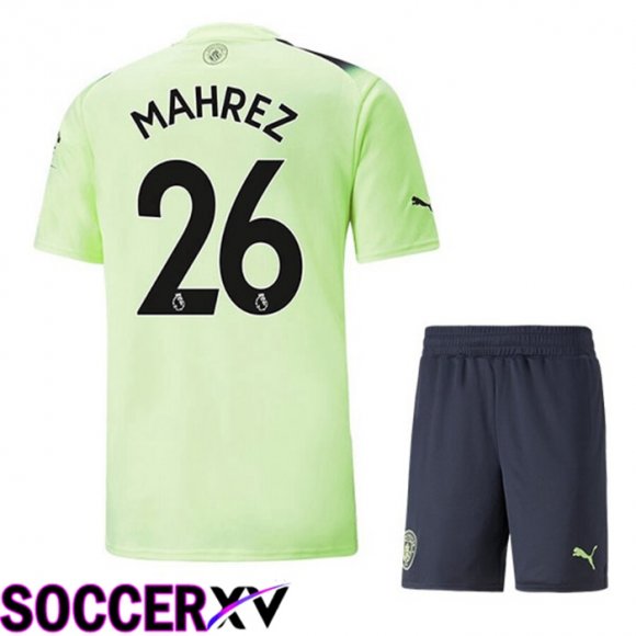 Manchester City（MAHREZ 26）Kids Third Jersey 2022/2023