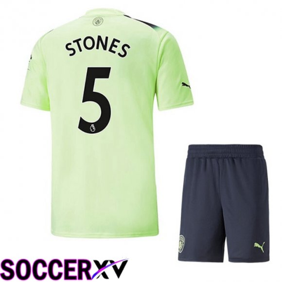 Manchester City（STONES 5）Kids Third Jersey 2022/2023