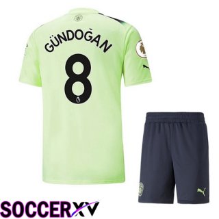 Manchester City（GUNDOGAN 8）Kids Third Jersey 2022/2023