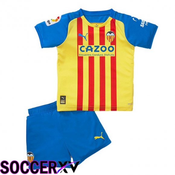 Valencia CF Kids Third Jersey Yellow 2022/2023