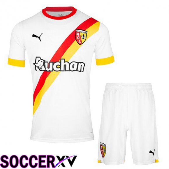 RC Lens Kids Third Jersey White 2022/2023