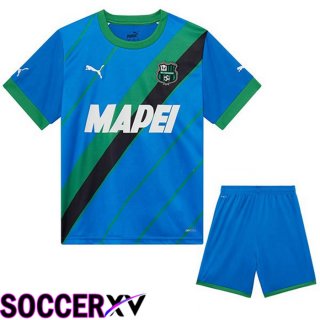 US Sassuolo Kids Third Jersey Blue 2022/2023