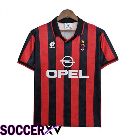 AC Milan Retro Home Jersey Red 1995-1996