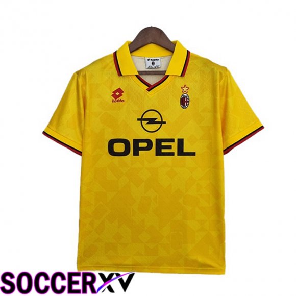 AC Milan Retro Away Jersey Yellow 1995-1996