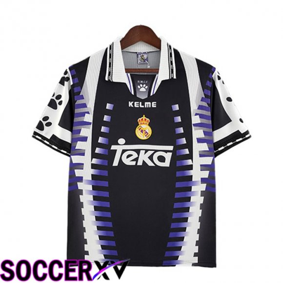 Real Madrid Retro Third Jersey Black 1997-1998