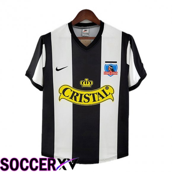 Colo-Colo Retro Third Jersey Black White 1993