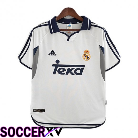 Real Madrid Retro Home Jersey White 2000-2001