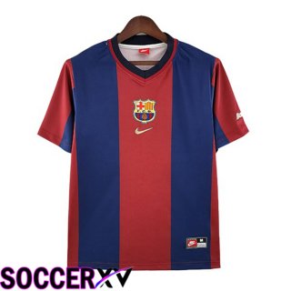 FC Barcelona Retro Home Jersey Blue Red 1998-1999