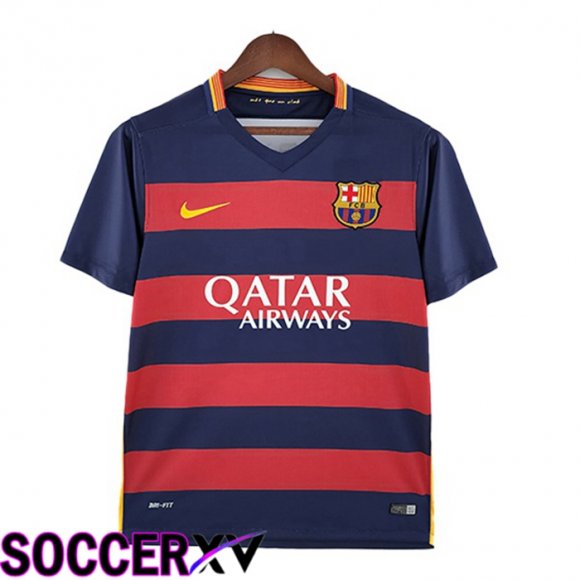 FC Barcelona Retro Home Jersey Blue Red 2015-2016