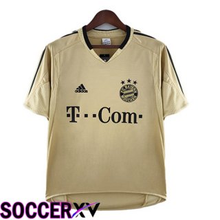 Bayern Munich Retro Away Jersey Yellow 2004-2005