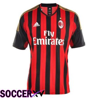 AC Milan Retro Home Jersey Red 2013-2014