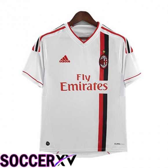 AC Milan Retro Away Jersey White 2011-2012