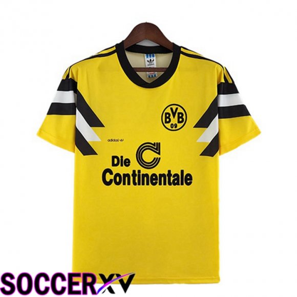 Borussia Dortmund Retro Home Jersey Yellow 1989