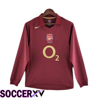 FC Arsenal Retro Home Jersey Long Sleeve Brown 2005-2006