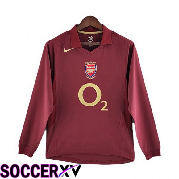 FC Arsenal Retro Home Jersey Long Sleeve Brown 2005-2006