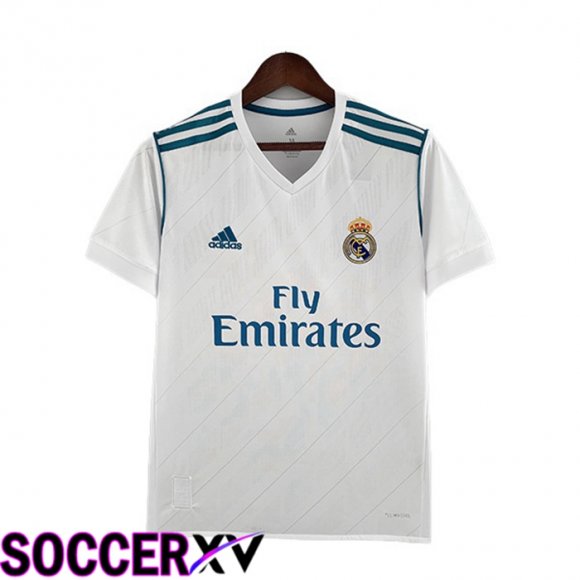 Real Madrid Retro Home Jersey White 2017-2018