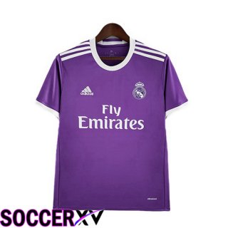 Real Madrid Retro Away Jersey Purple 2017-2018