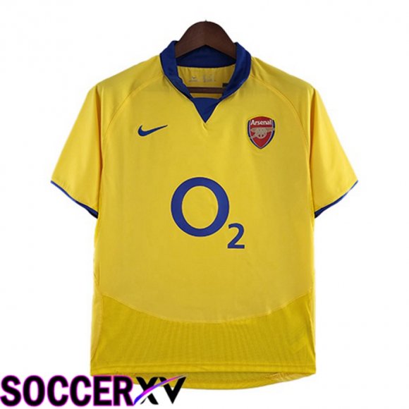 FC Arsenal Retro Away Jersey Yellow 2003-2005