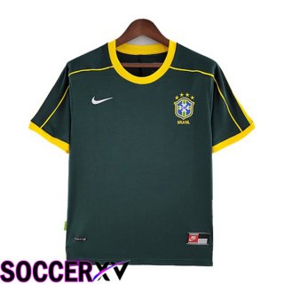 Brazil Jersey Goalkeeper Retro Jersey Green 1998