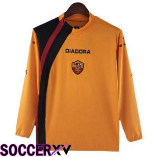 AS Roma Retro Home Jersey Long Sleeve Orange 2005-2006