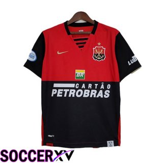 Flamengo Retro Soccer Jersey Home Red Black 2007-2008