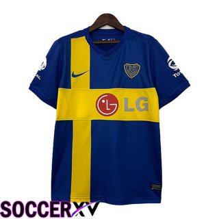 Boca Juniors Retro Soccer Jersey Special Edition Blue Yellow 2009-2010