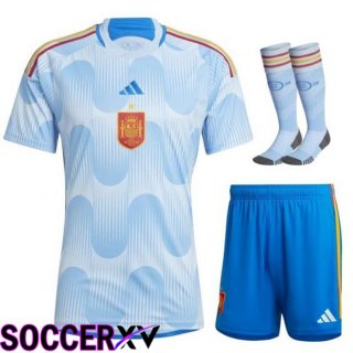 Spain Away Jersey (Shorts + Sock) World Cup 2022