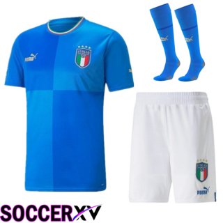 Italy Home Jersey (Shorts + Sock) World Cup 2022