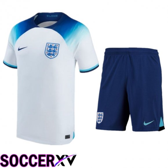 England Home Jersey + Shorts World Cup 2022