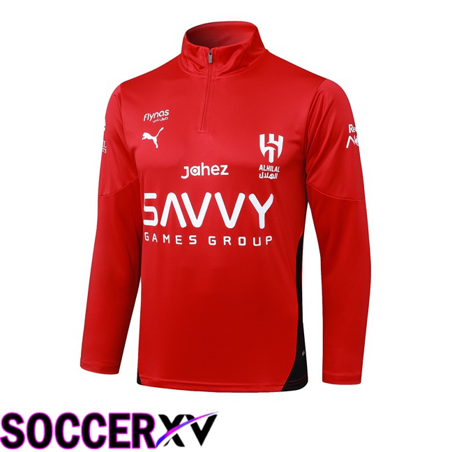 Al-Hilal FC Training Sweatshirt Red 2025/2026