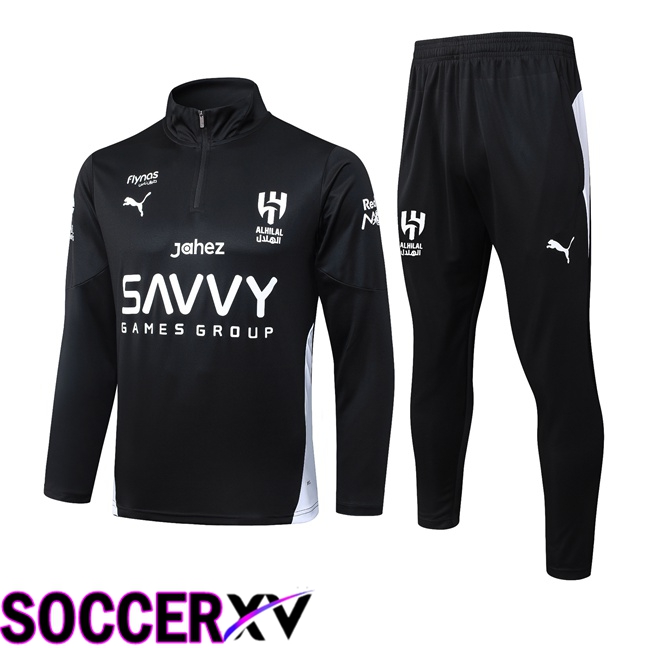 Al-Hilal FC kit Training Tracksuit Black 2025/2026