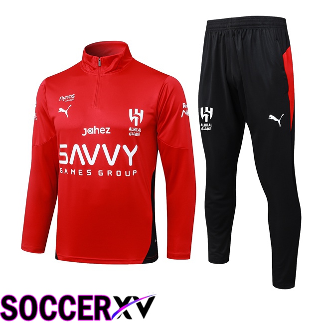 Al-Hilal FC kit Training Tracksuit Red 2025/2026