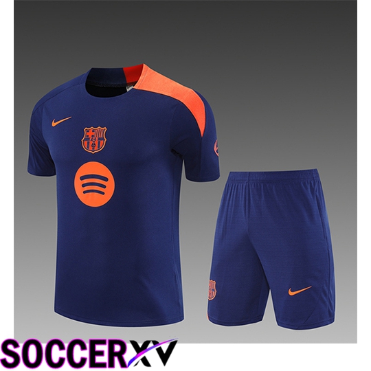 FC Barcelona Kids kit Training T Shirt Purple/Orange 2025/2026  FC Barcelona Kids kit Training T Shirt Purple/Orange 2025/2026
